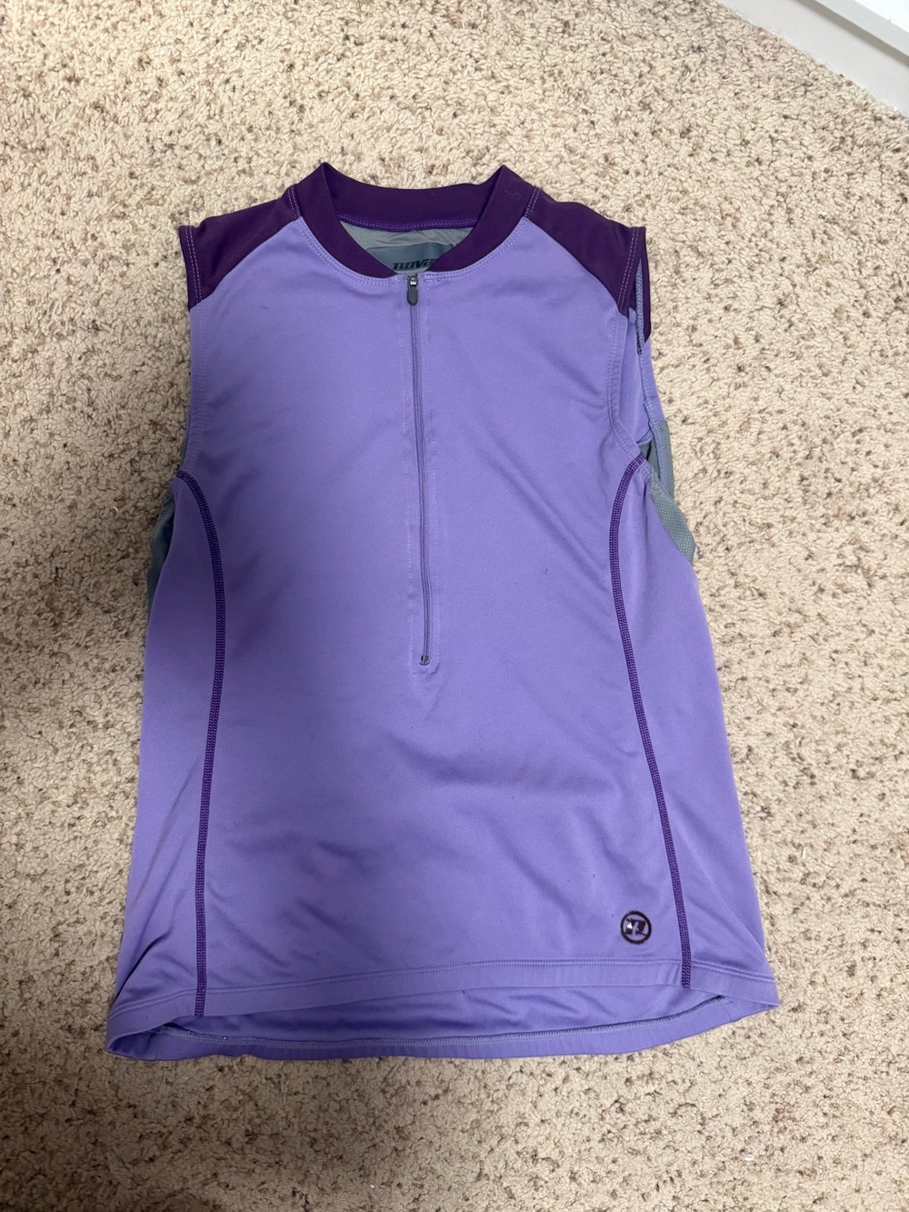 Women's Sleeveless Cycling Jersey in Lavender